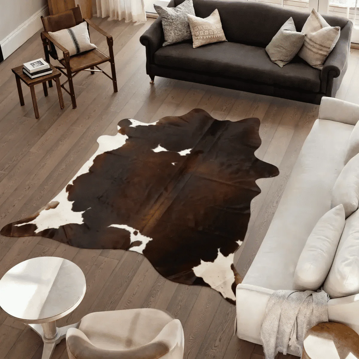 Natures Collection Cow Hide Rug | Dark Brown/Red | 3,6 sqm - Image 2