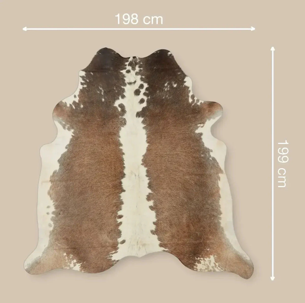 Natures Collection Cow Hide Rug | Grey Beige | 2,6 sqm - Image 3