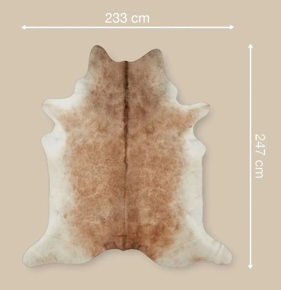 Natures Collection Cow Hide Rug | Grey Beige | 3,7 sqm - Image 3