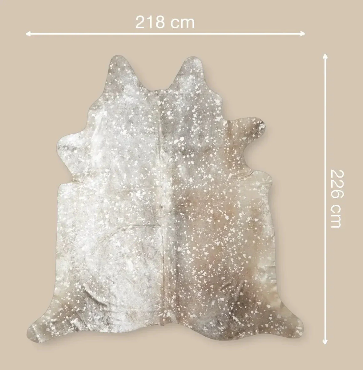 Natures Collection Cow Hide Rug | Silver Beige | 3,21 sqm - Image 3