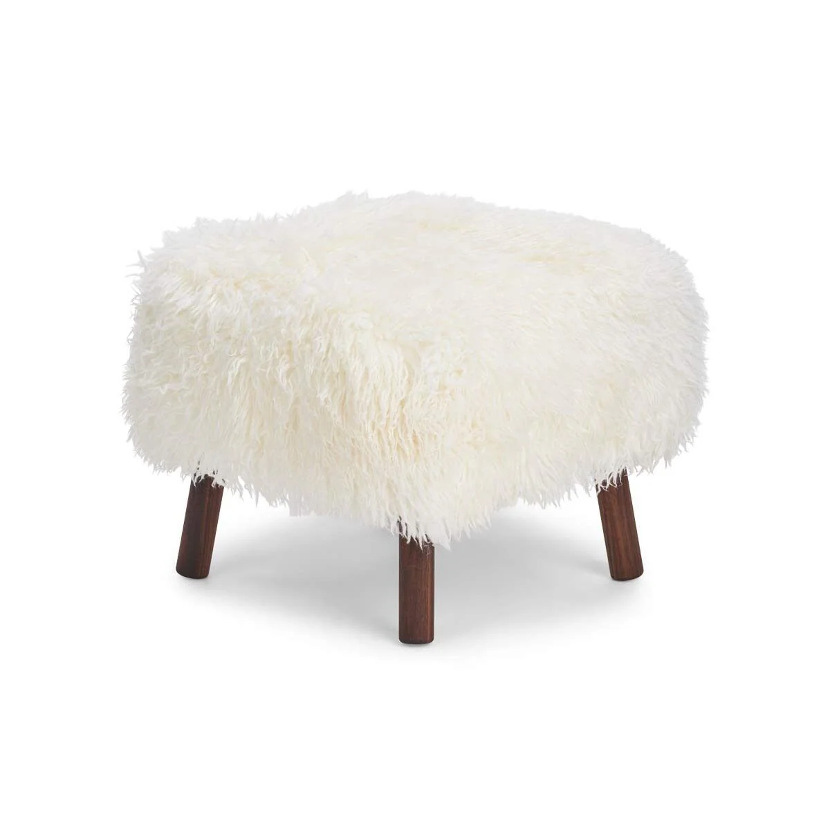 Natures Collection Emil Foot Rest Stool | Long Wool - Image 4