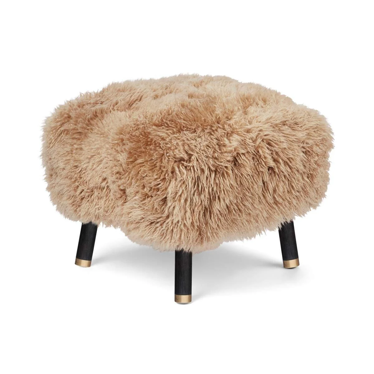 Natures Collection Emil Foot Rest Stool | Long Wool - Image 5