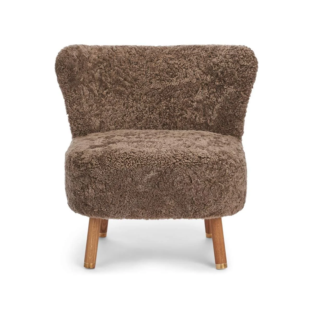 Natures Collection Emil Lounge Chair | Brass | Short Wool - Image 17