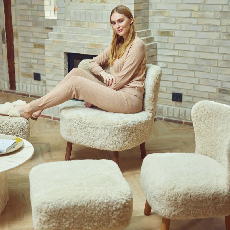 Natures Collection Emily Lounge Chair | Short Wool - Image 48