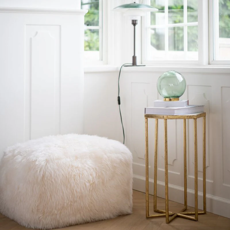 Natures Collection Long Wool Sheepskin Pouf - Image 13