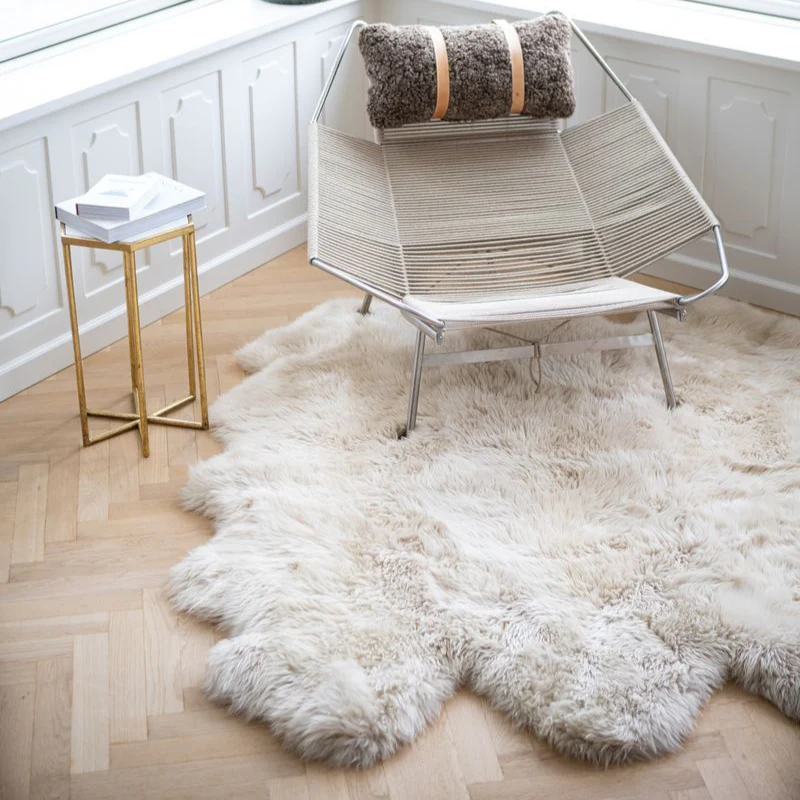 Natures Collection New Zealand Sheepskin | Long Wool | Rug 180x162 cm - Image 12