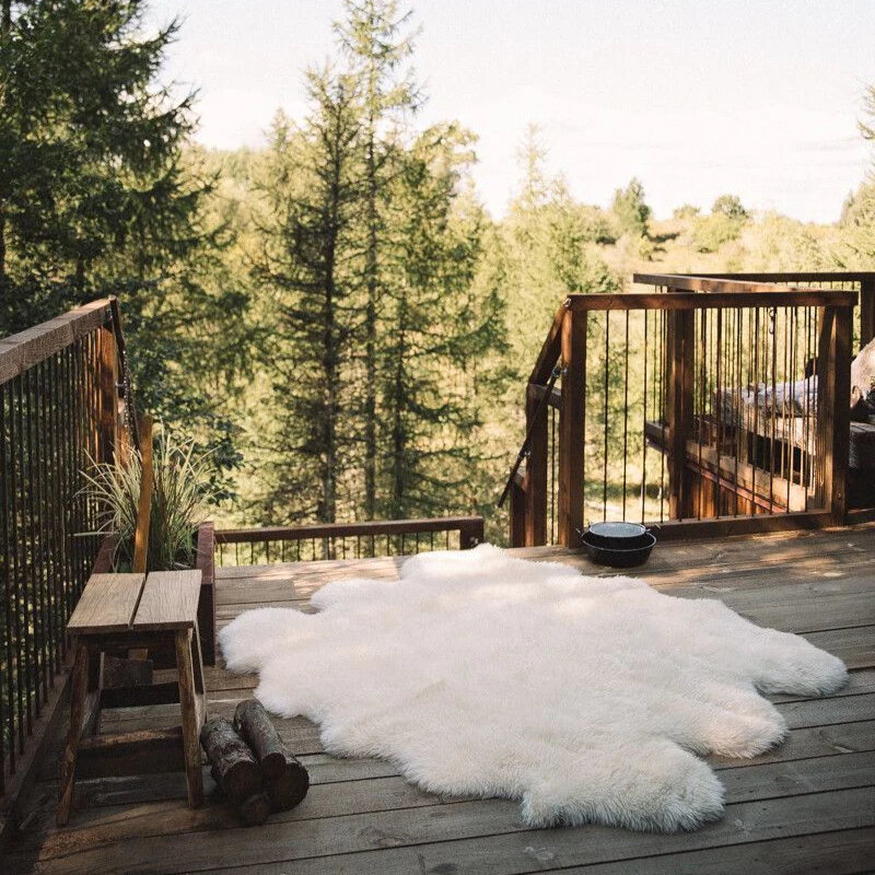 Natures Collection New Zealand Sheepskin | Long Wool | Rug 180x162 cm - Image 13