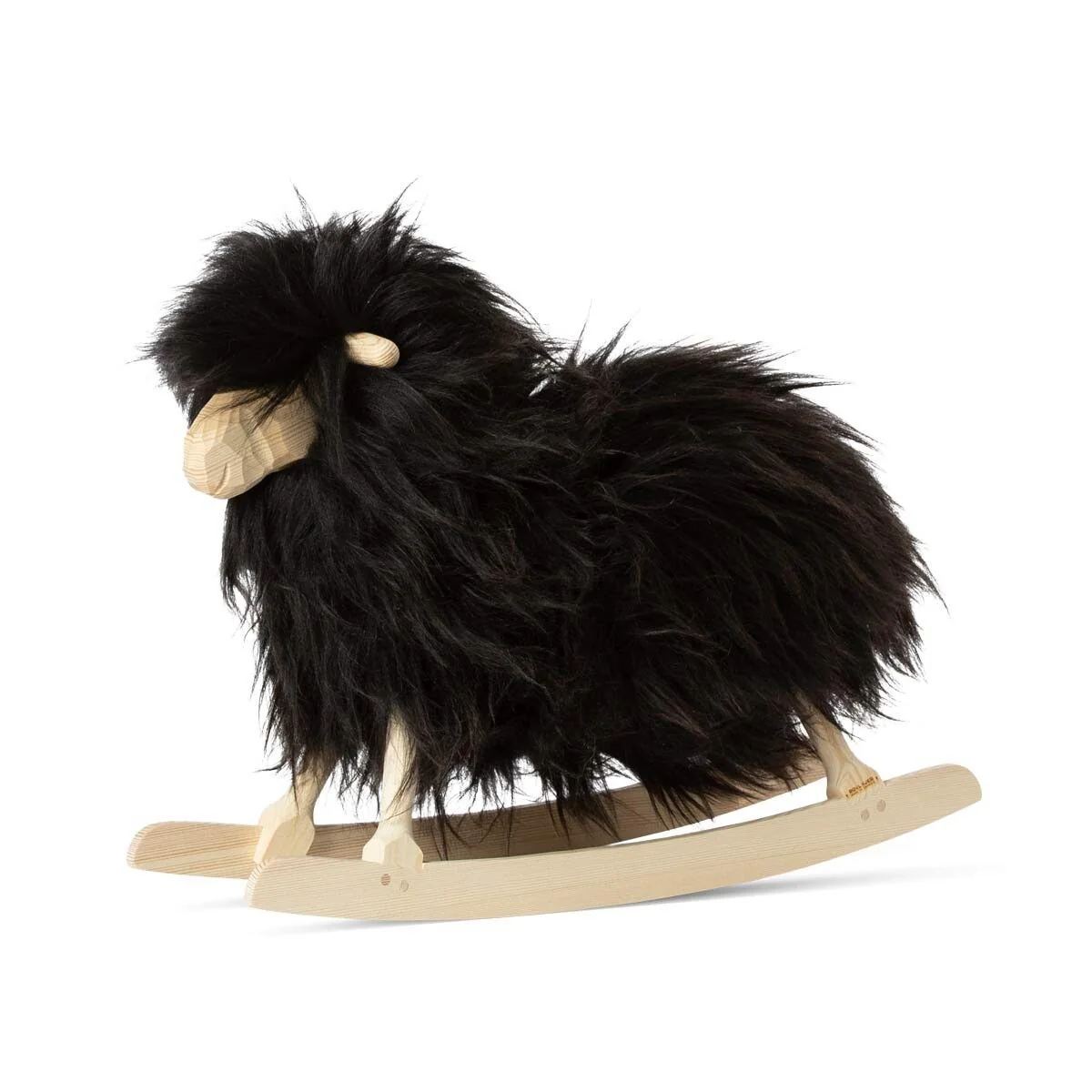 Natures Collection Rocking Sheep | Long Wool | L42xW13xH30 cm | Small