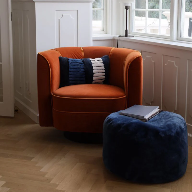 Natures Collection Round Moccasin Pouf | ø55xH36cm - Image 15