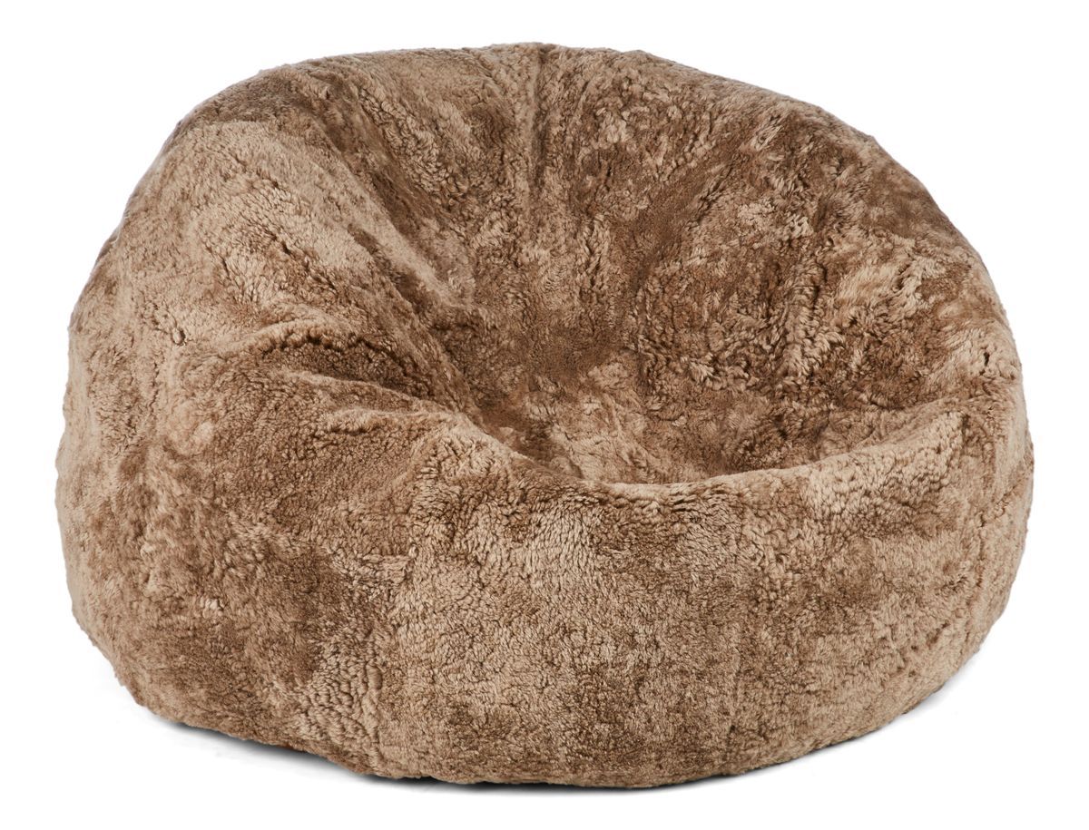 Natures Collection Round Sheepskin Bean Bag | Short Wool | Medium | Large - Image 2