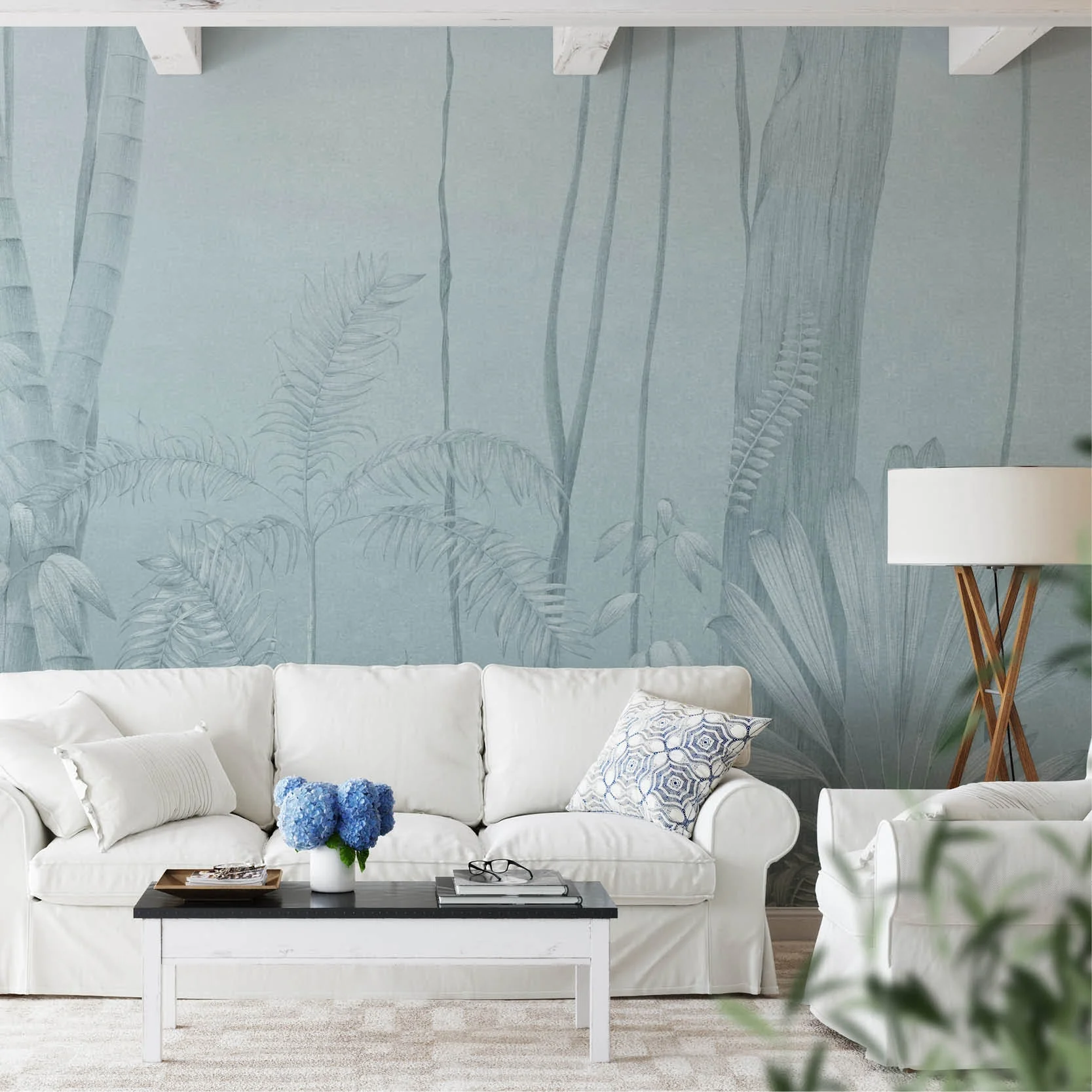 NLXL Amazonia Blue Wallpaper
