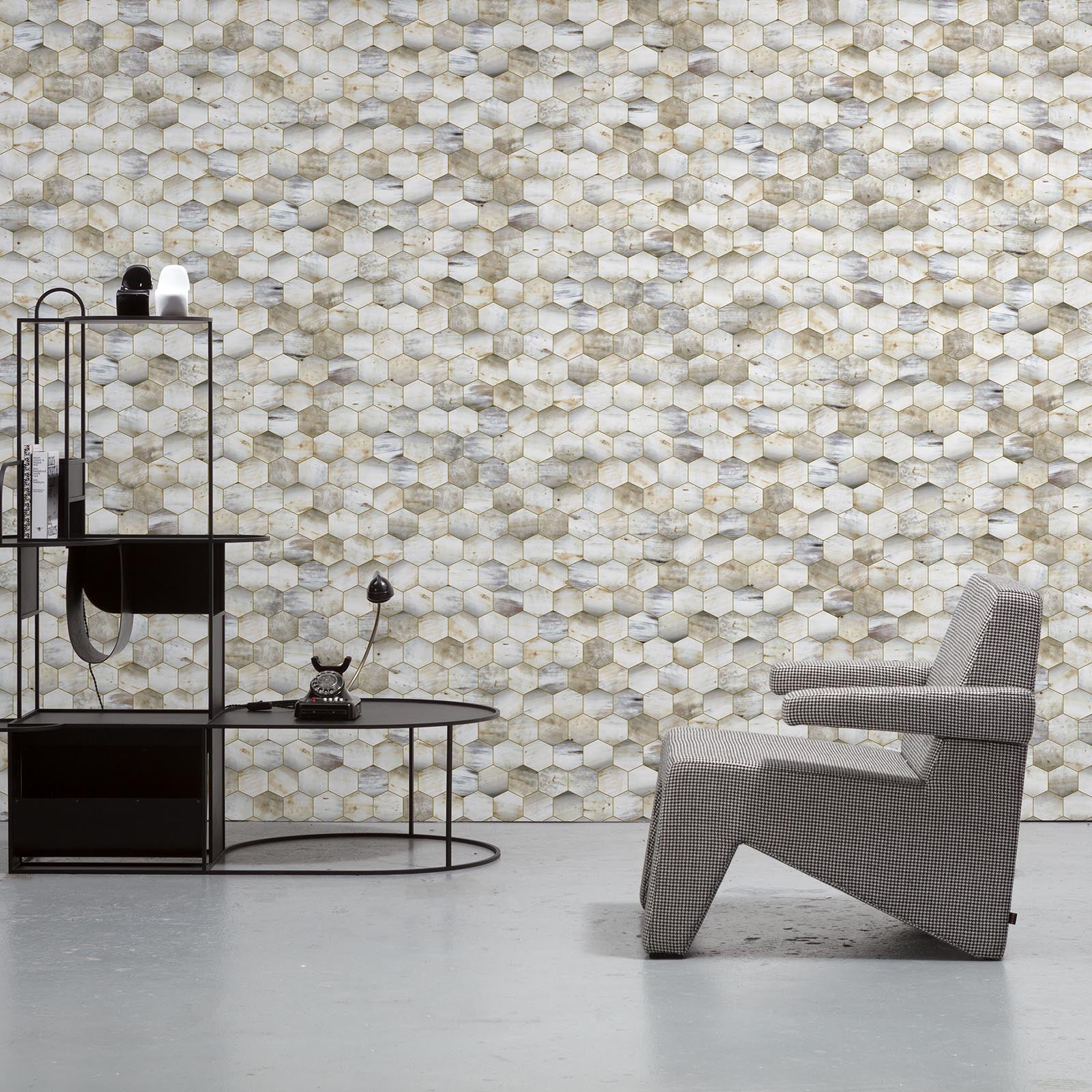 NLXL Beehive Cowhorn Wallpaper