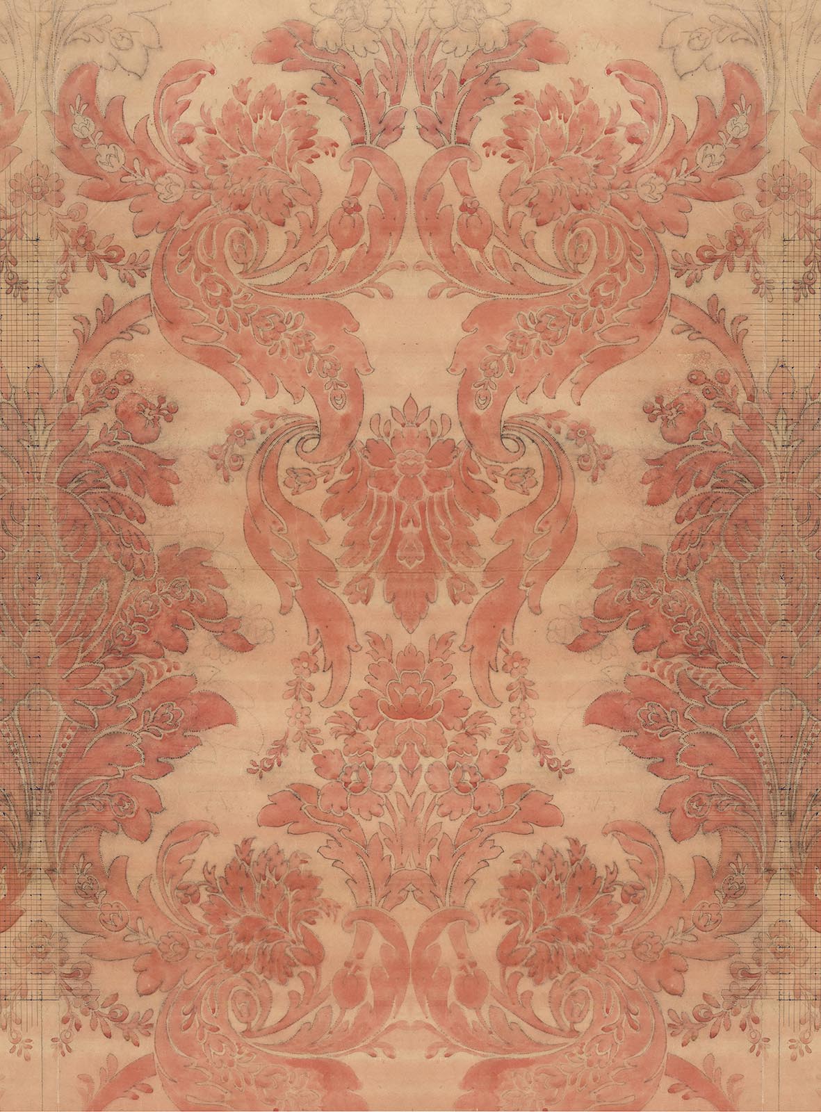 NLXL Big Patterns Aubusson Rouge Wallpaper Mural - Image 3