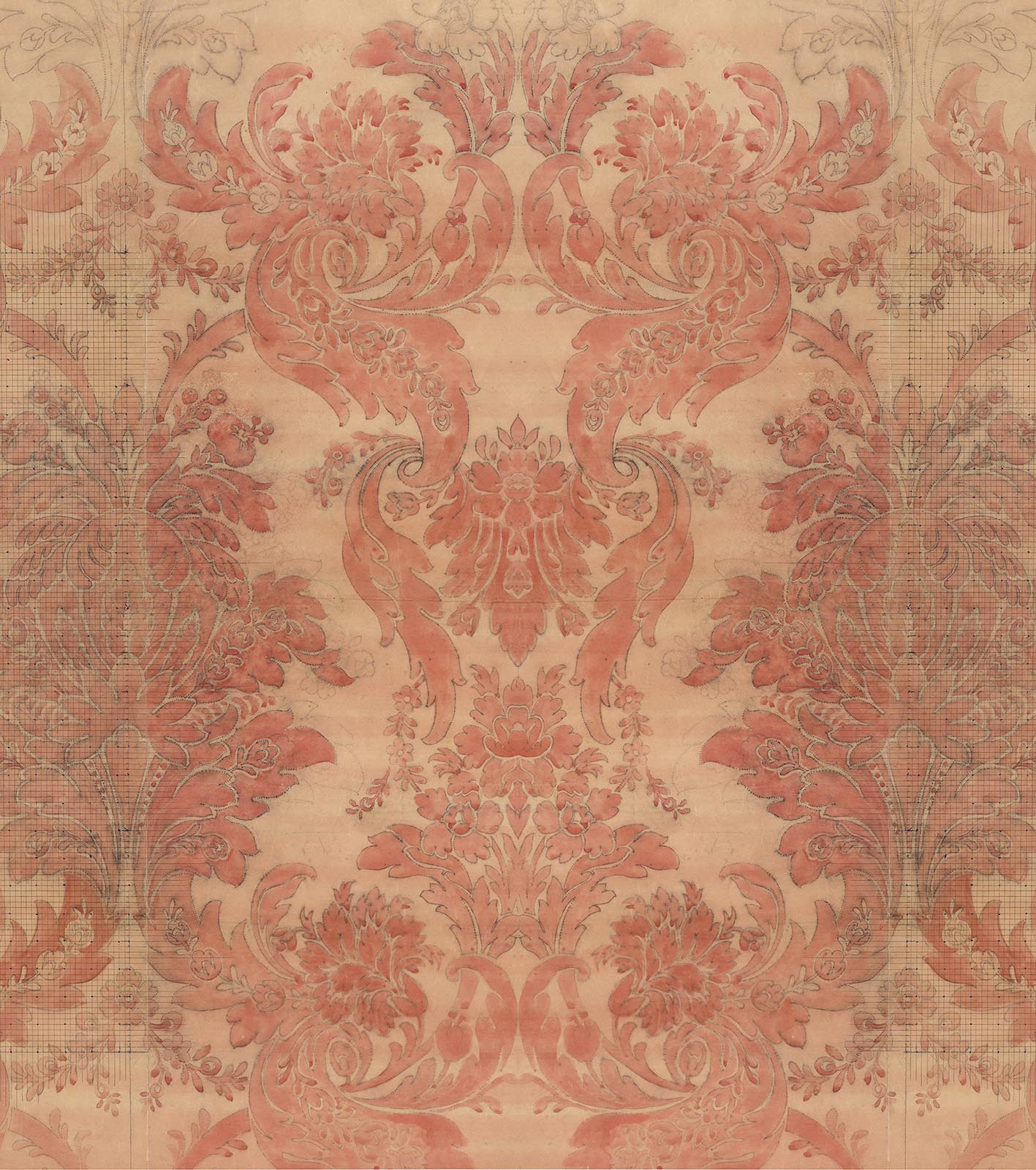NLXL Big Patterns Aubusson Rouge Wallpaper Mural - Image 4