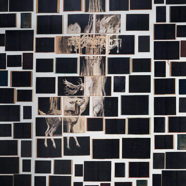 NLXL Chandelier Black Wallpaper - Image 3