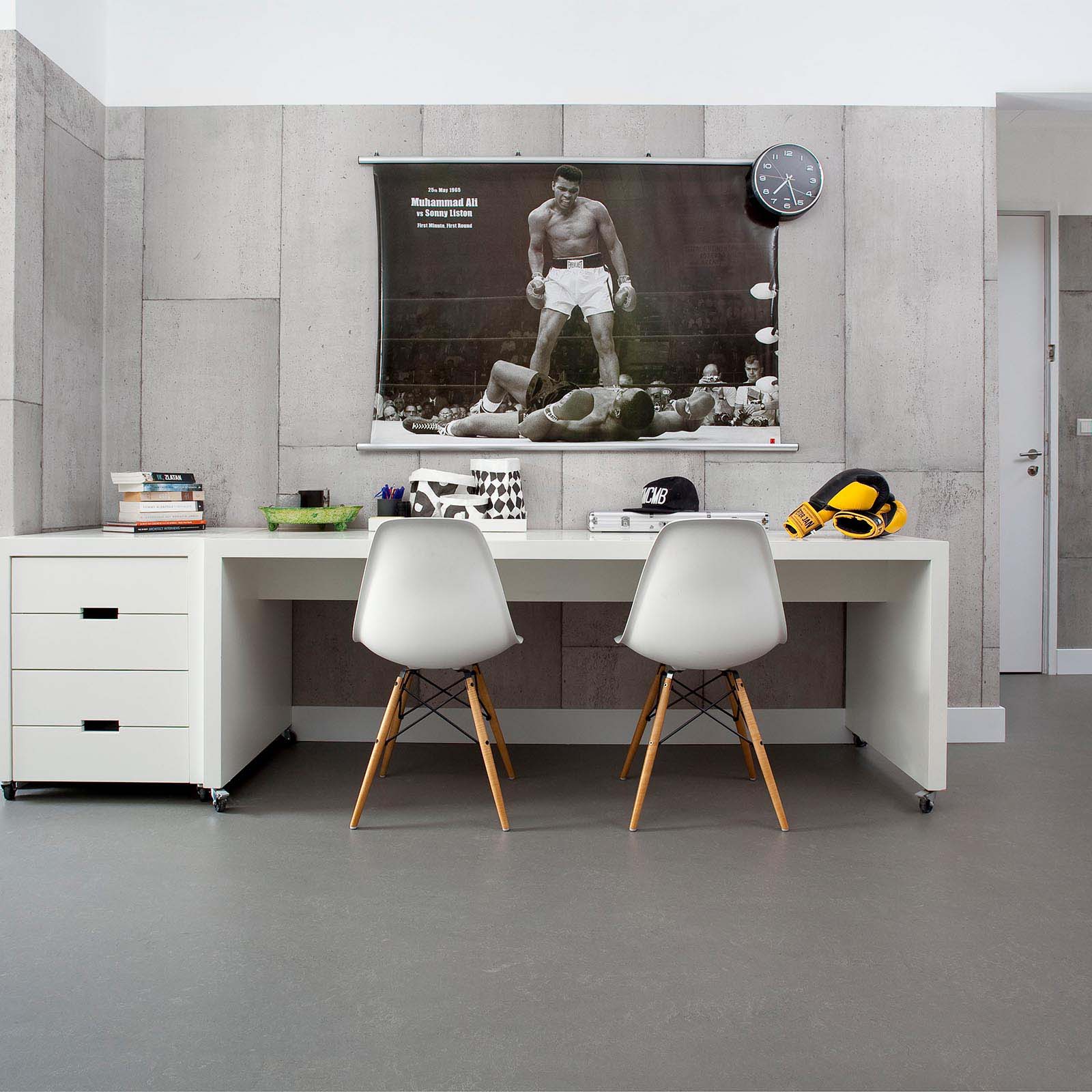 NLXL Large Tiles Concrete Wallpaper - Image 4