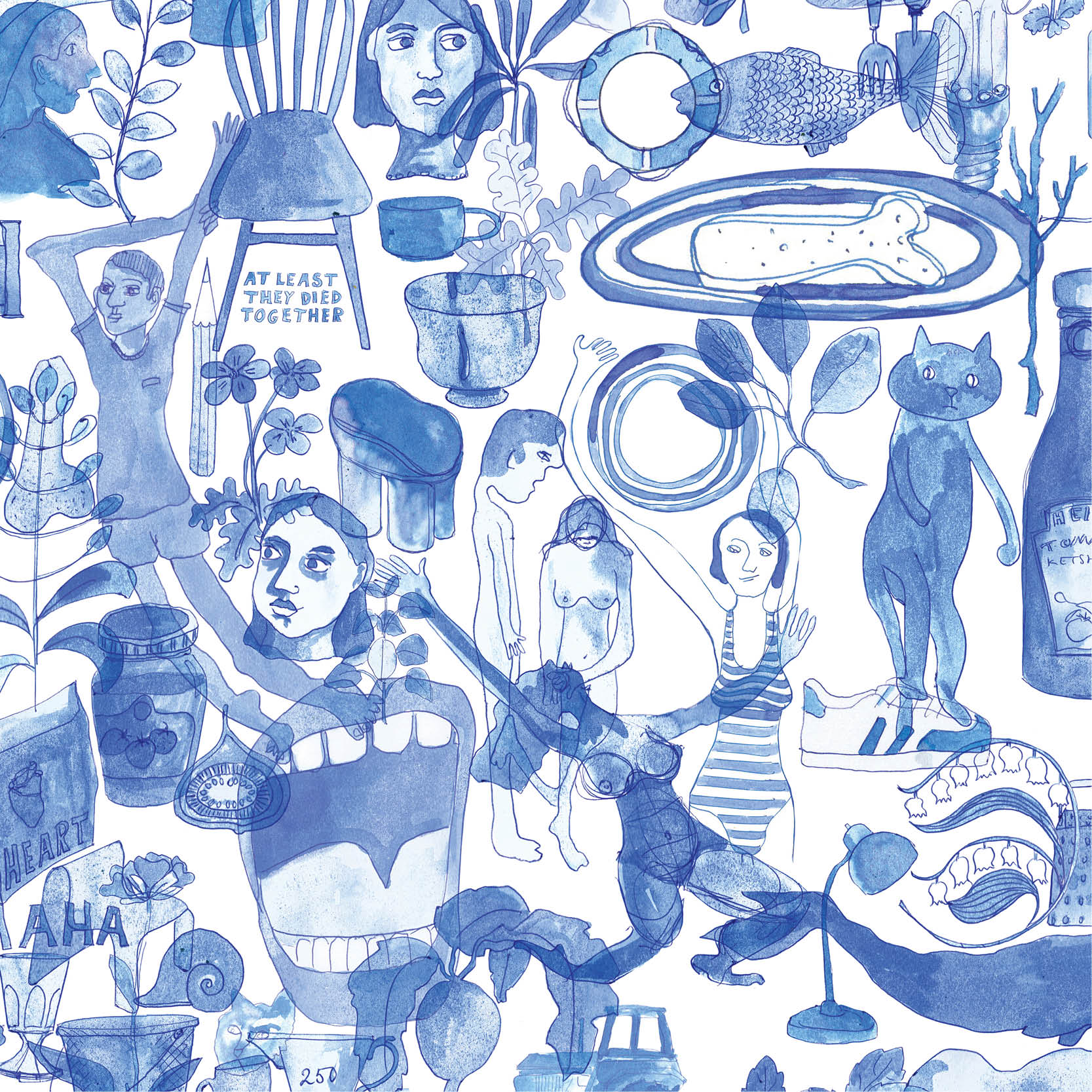 NLXL Drops I'm Blue Wallpaper Mural - Image 2