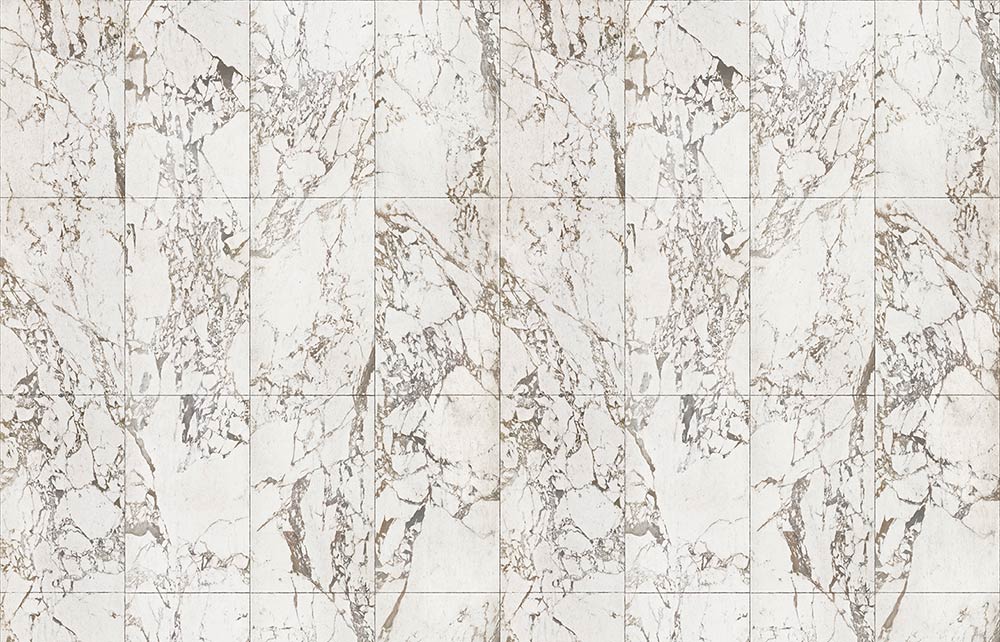 NLXL Materials Wallpaper White Marbled Tiles X-Large - Image 3