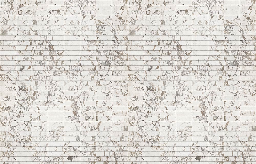NLXL Materials Wallpaper White Marbled Tiles Large - Image 2