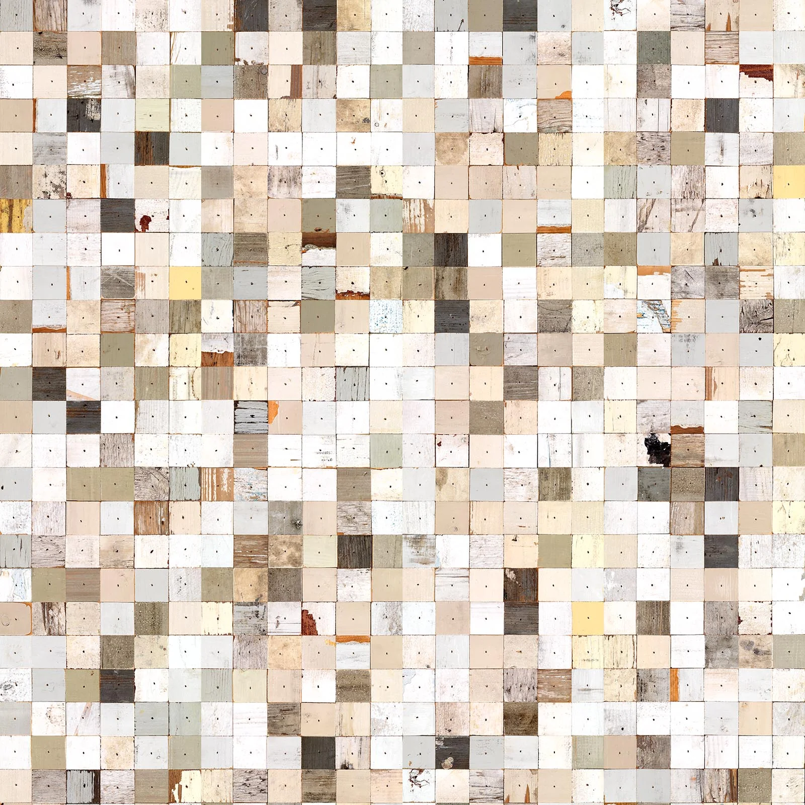 NLXL Mosaic Squares White Wallpaper - Image 3