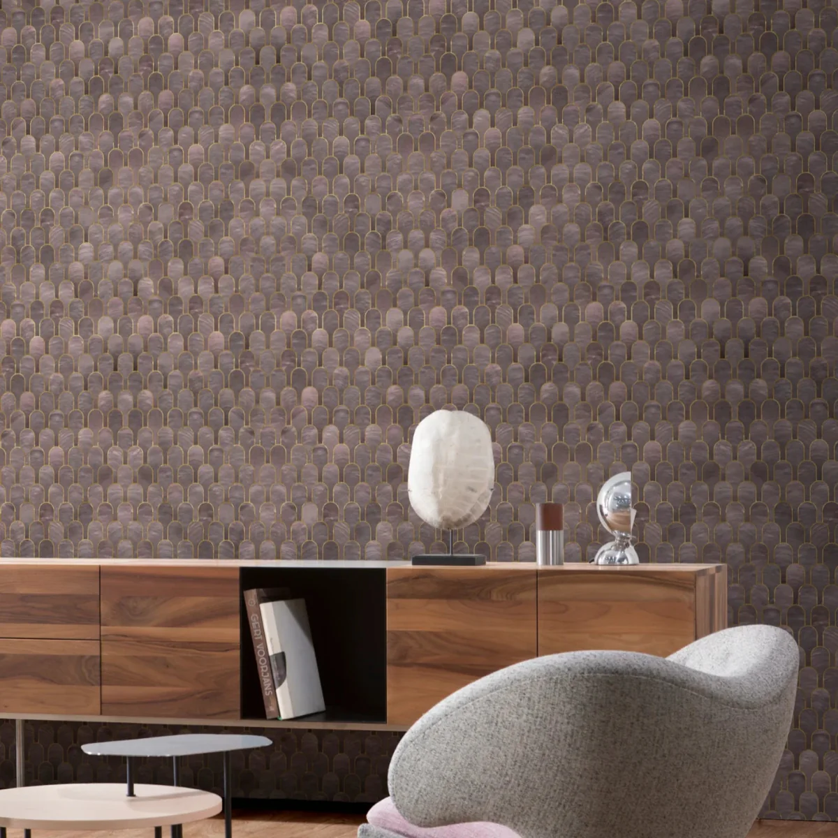 NLXL Nizwa Amethyst Metallic Wallpaper