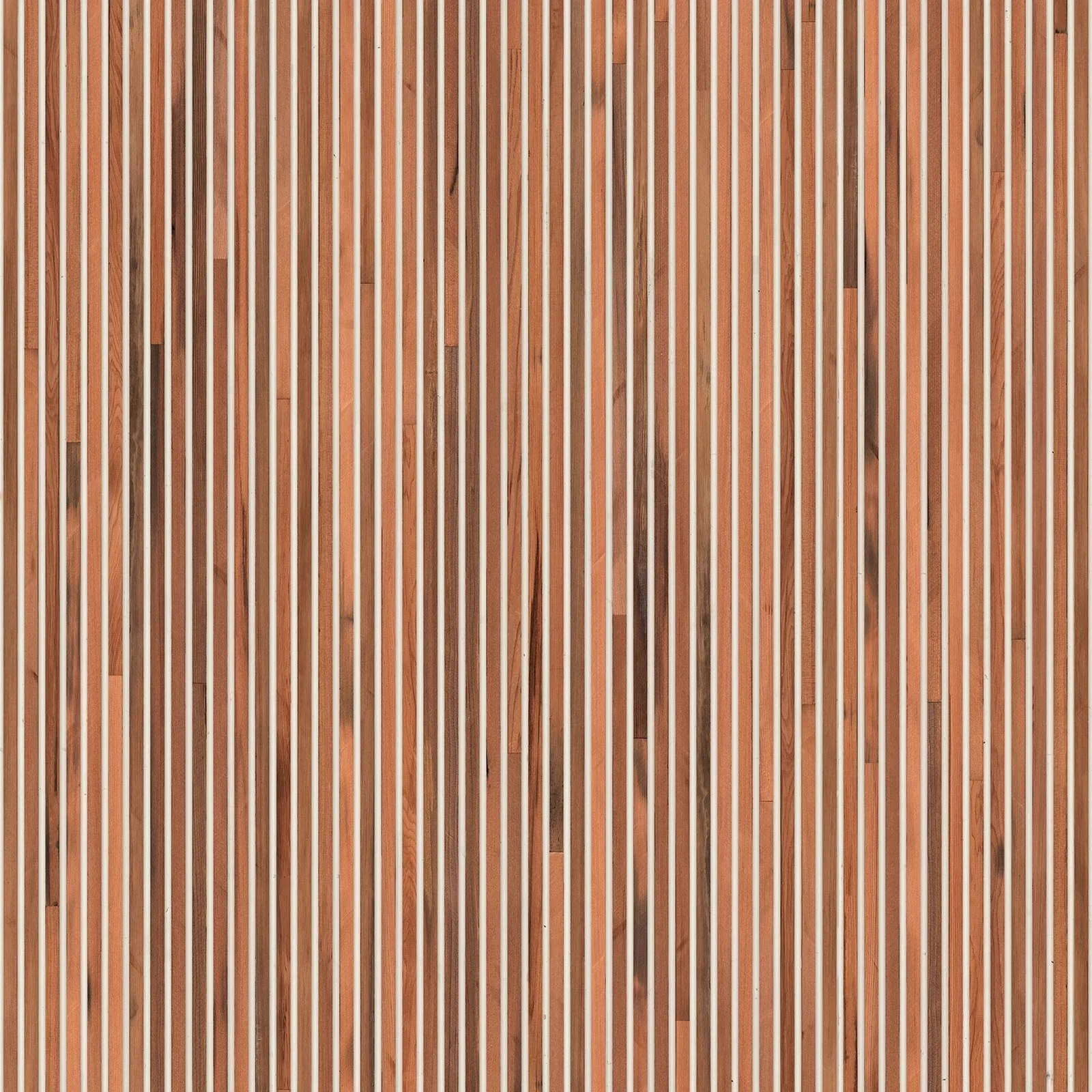 NLXL Timber Strips Teak On White Wallpaper - Image 3