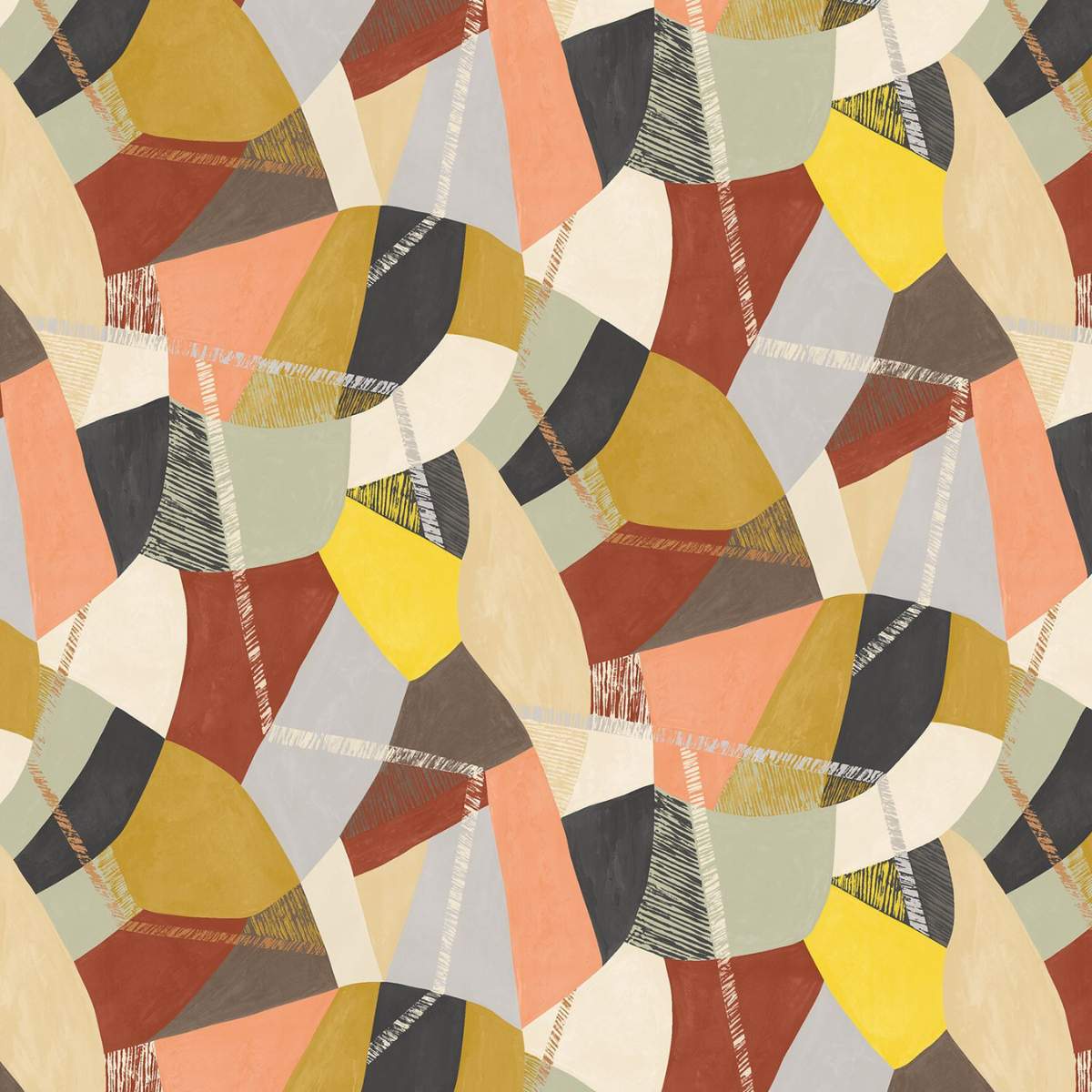 Ohpopsi Grafik Abstract Geo - Cinnamon - Image 2