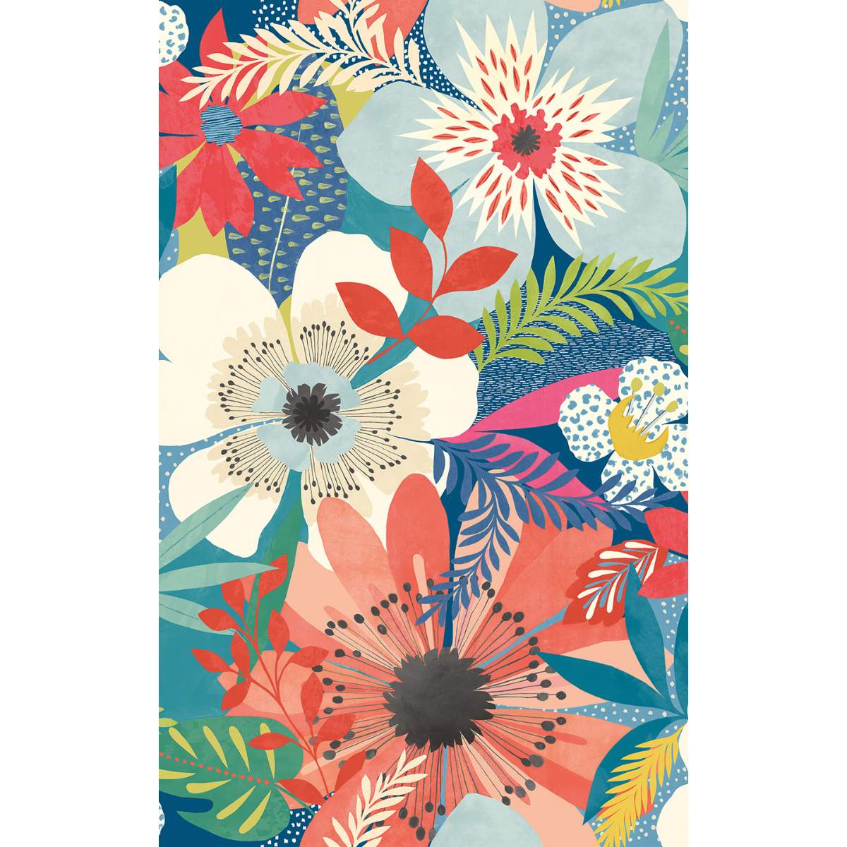Ohpopsi Concept	Floral Riot - Indigo - Image 2
