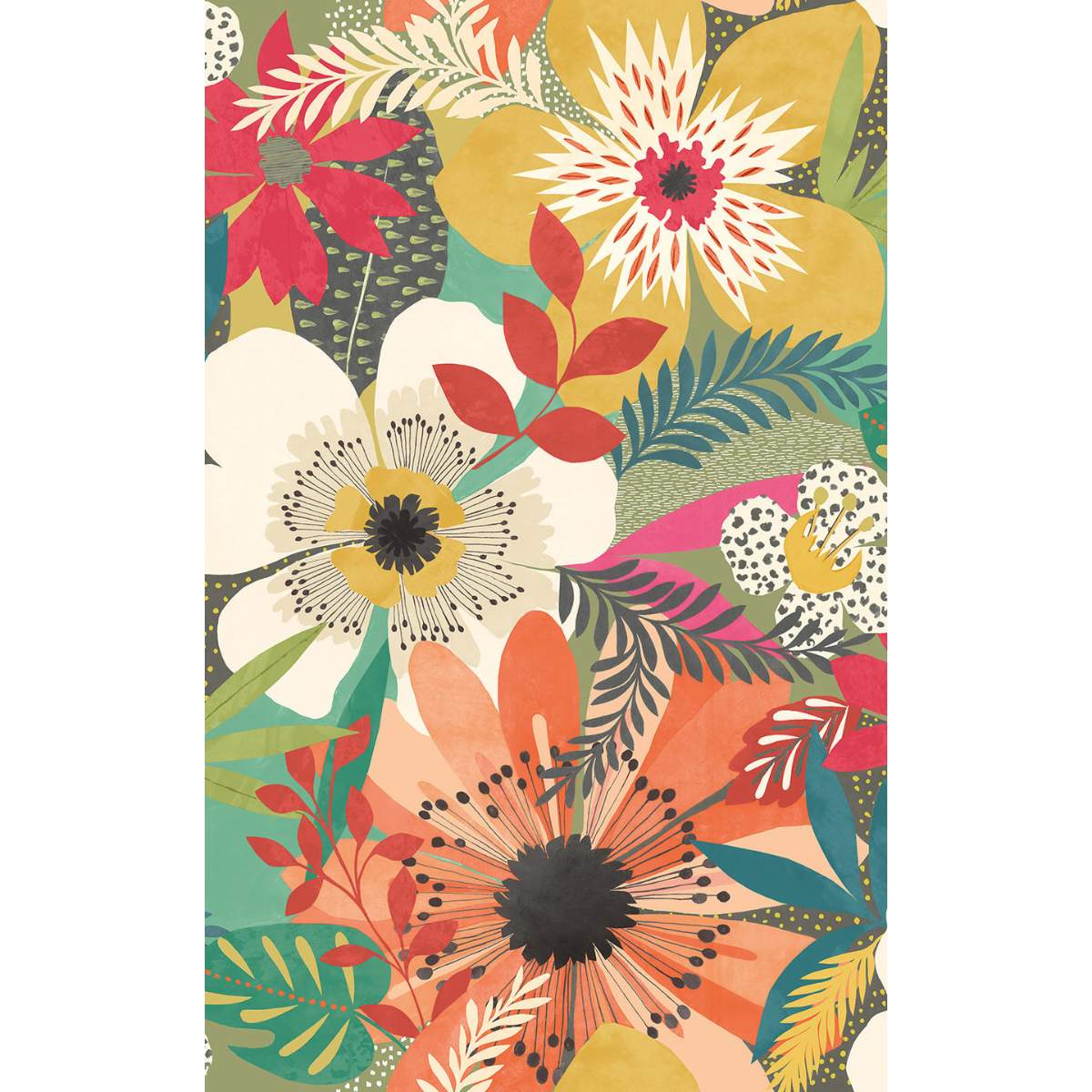 Ohpopsi Concept	Floral Riot - Olive - Image 4