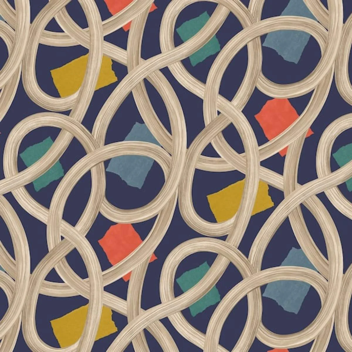 Ohpopsi Concept	Twisted Geo - Denim - Image 2