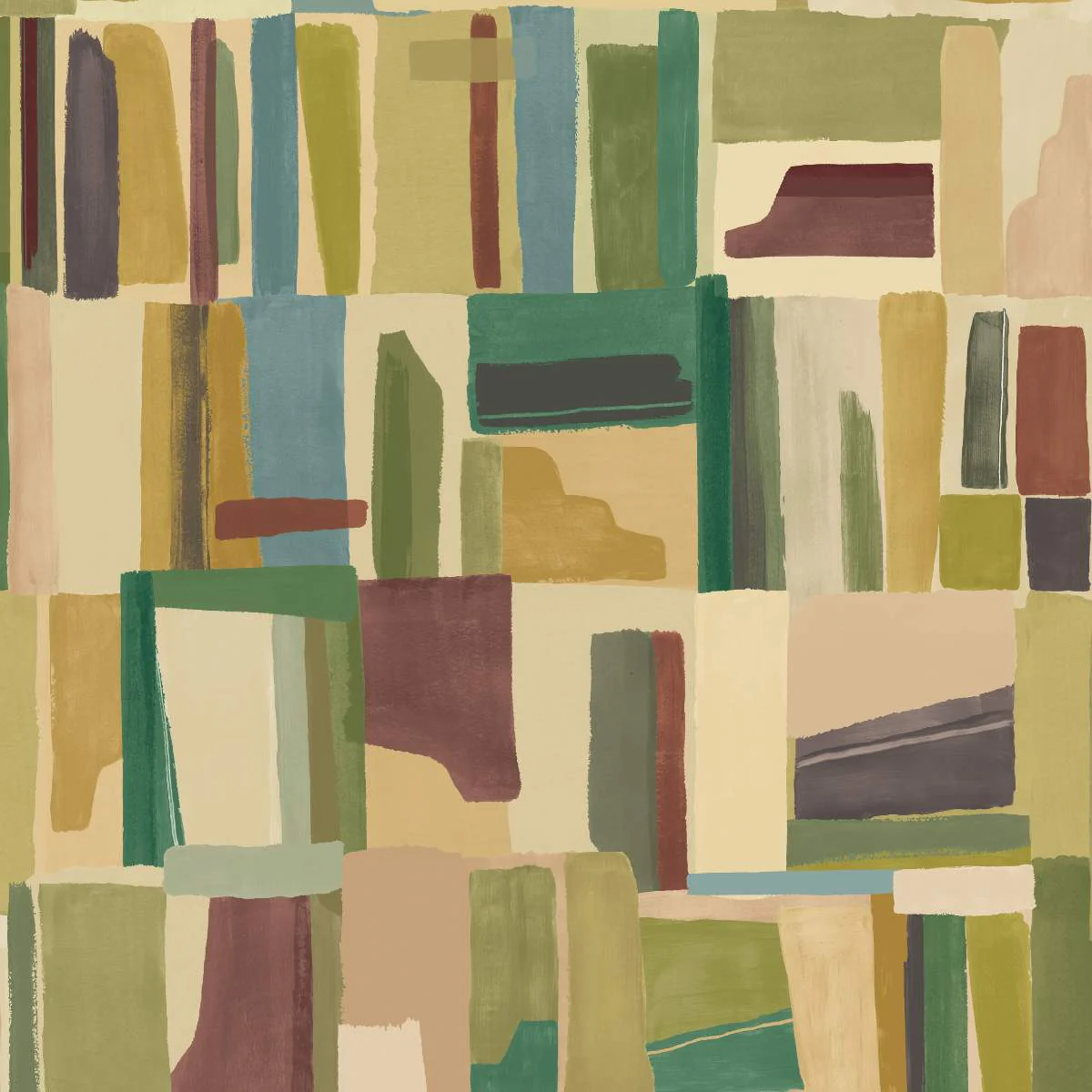 Ohpopsi Fragments Abstract Cubes - Tawny Forest
