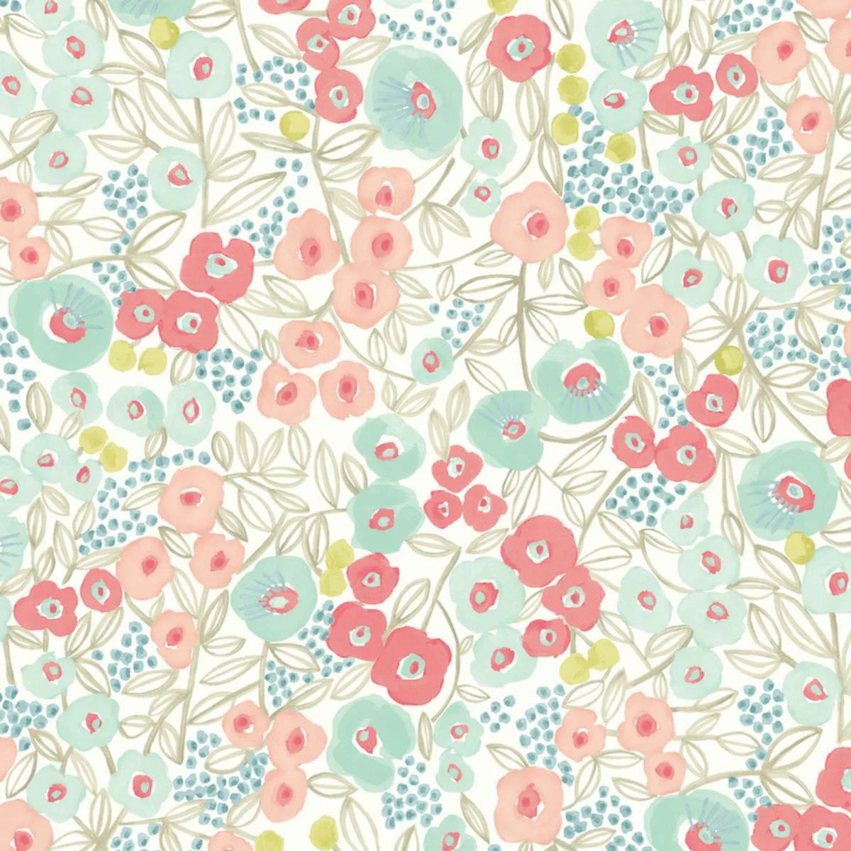 Ohpopsi Glasshouse Flora - Coral & Sky - Image 2