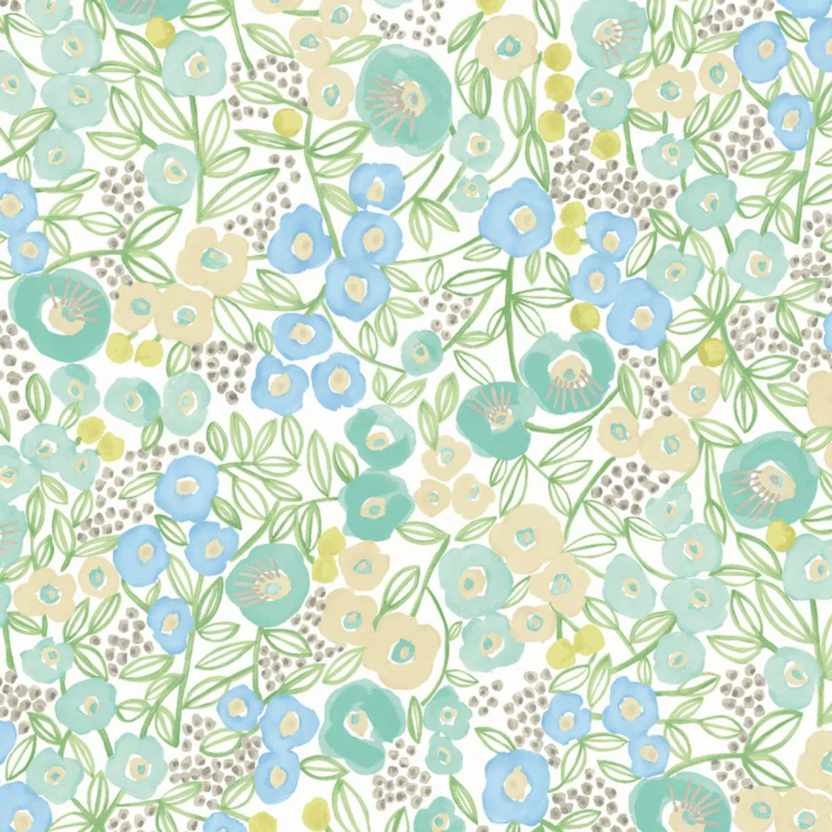 Ohpopsi Glasshouse Flora - Teal - Image 2