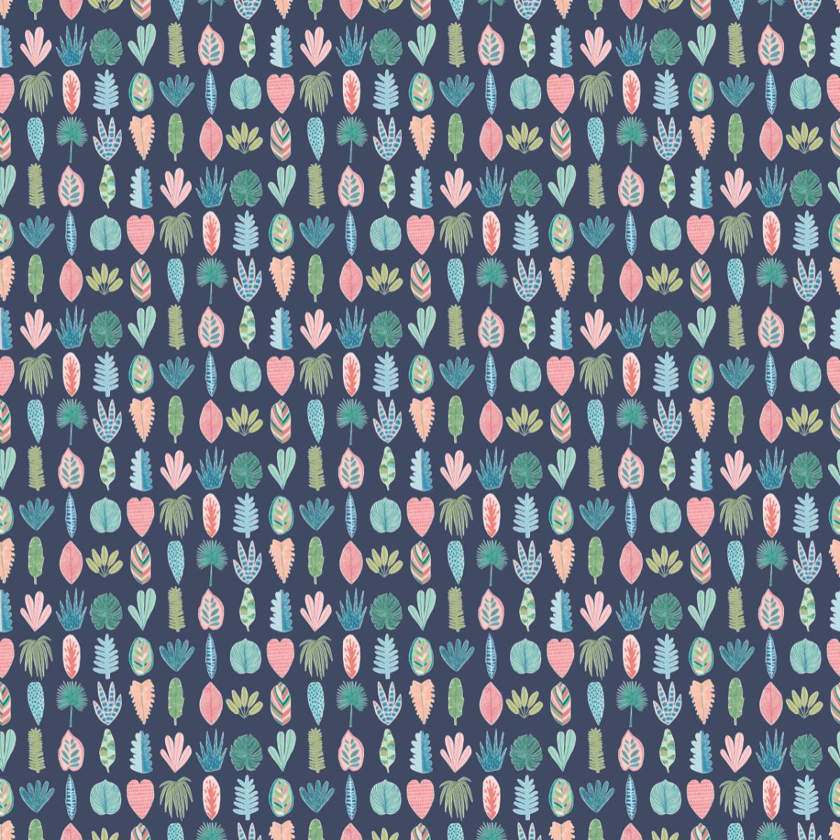 Ohpopsi Glasshouse Leaf Boogie - Ink Twist