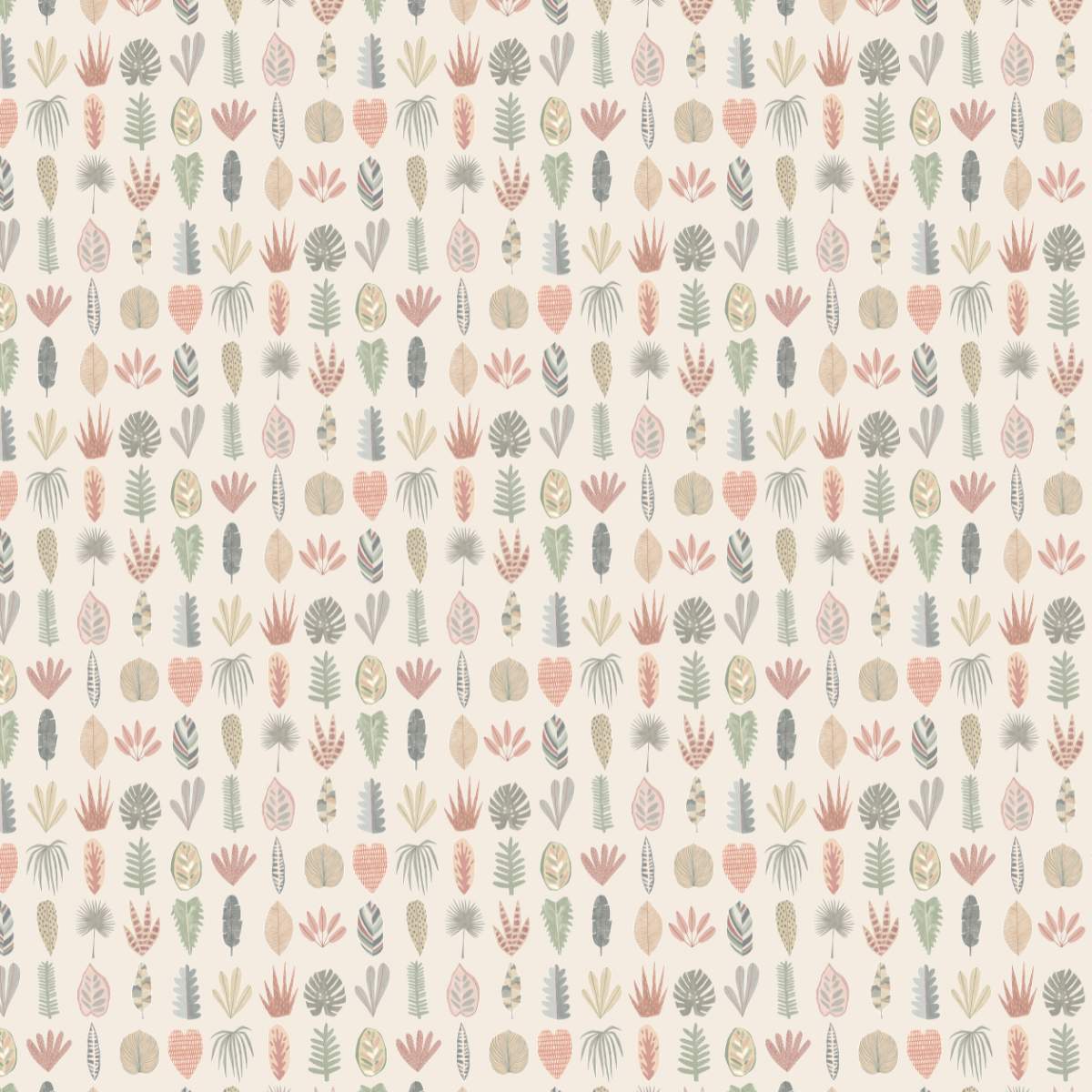 Ohpopsi Glasshouse Leaf Boogie - Linen