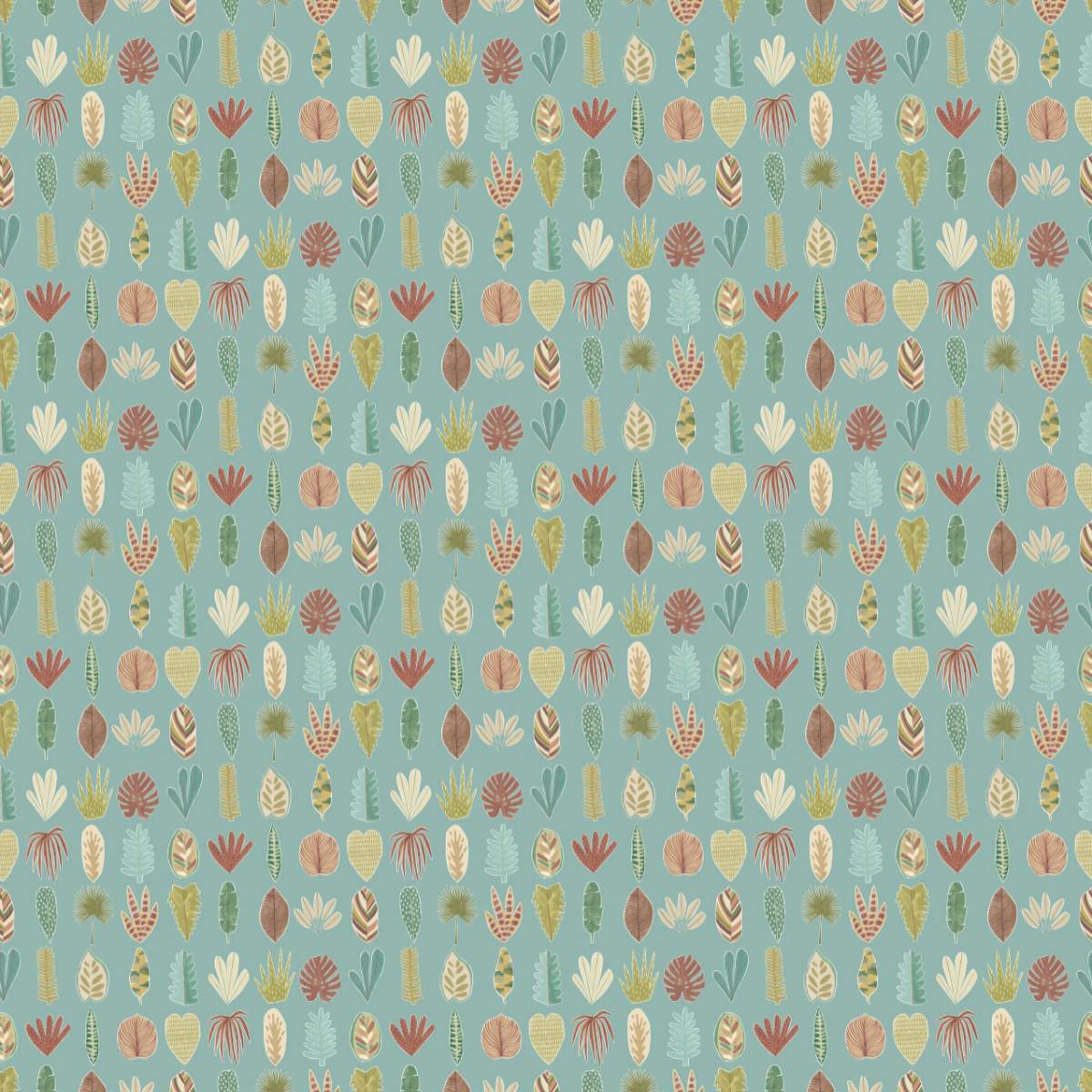 Ohpopsi Glasshouse Leaf Boogie - Seafoam