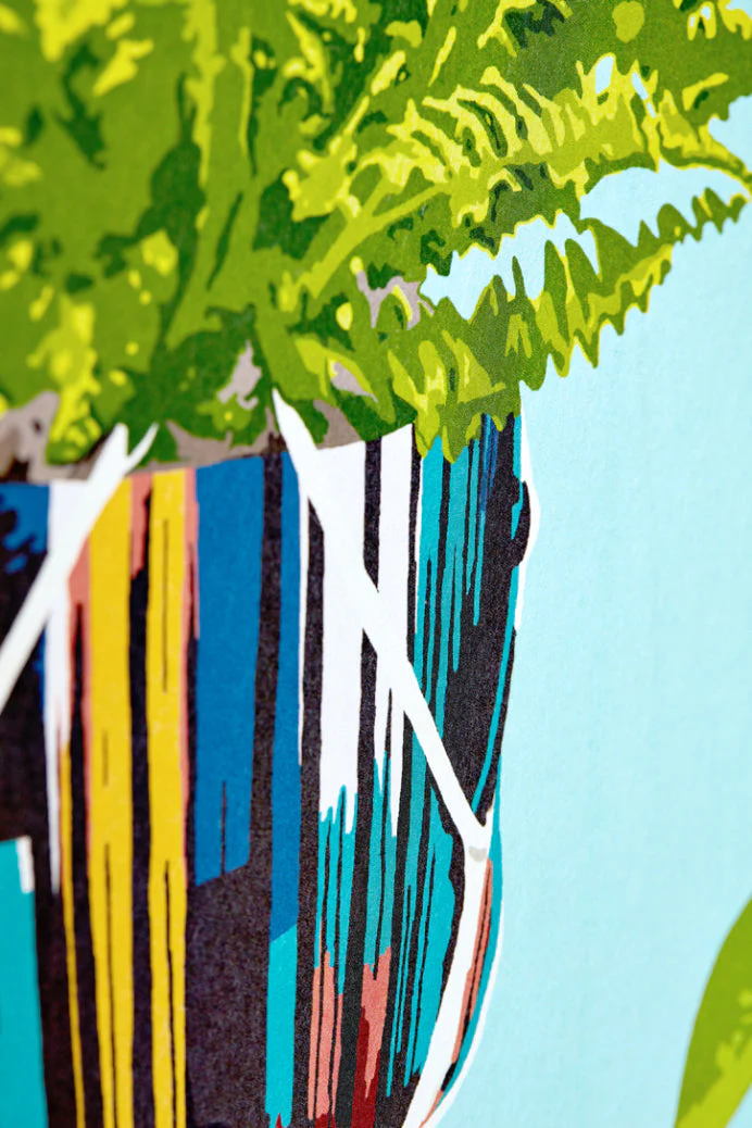 Ohpopsi Houseplant Wallpaper - Cerulean Twist - Image 9