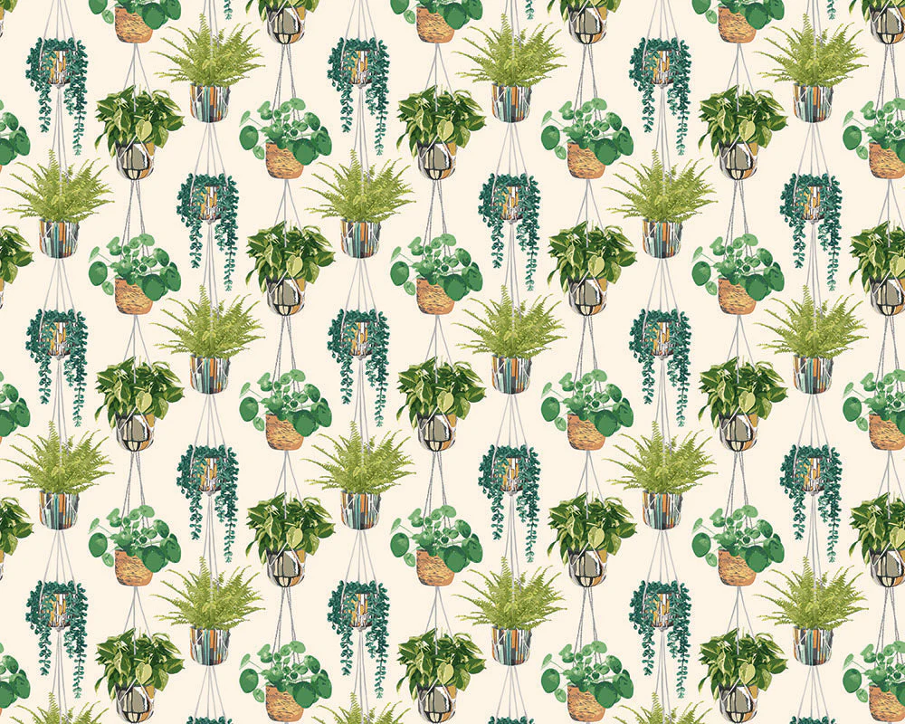 Ohpopsi Houseplant Wallpaper - Sage & Cider - Image 2