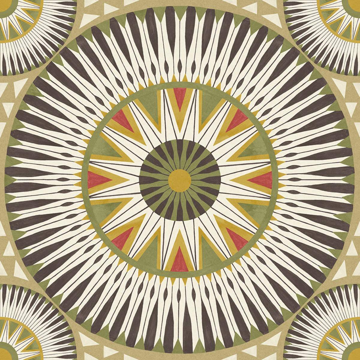 Ohpopsi Grafik Large Ellipse - Coffee & Olive - Image 3