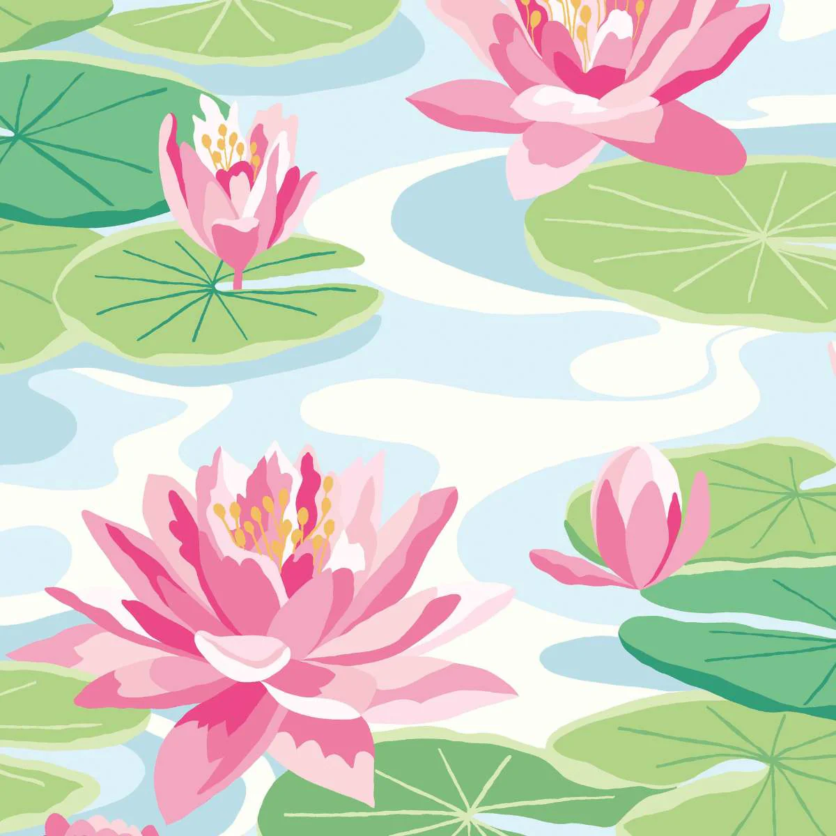 Ohpopsi Ichika Waterlily - Sky & Rose - Image 2
