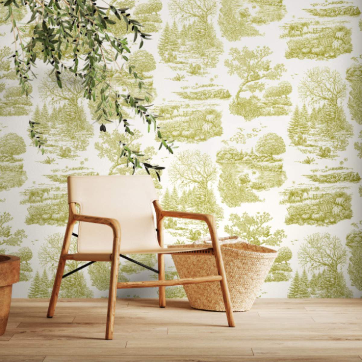 Ohpopsi Riches Of Nature Eve Toile - Olive - Image 3