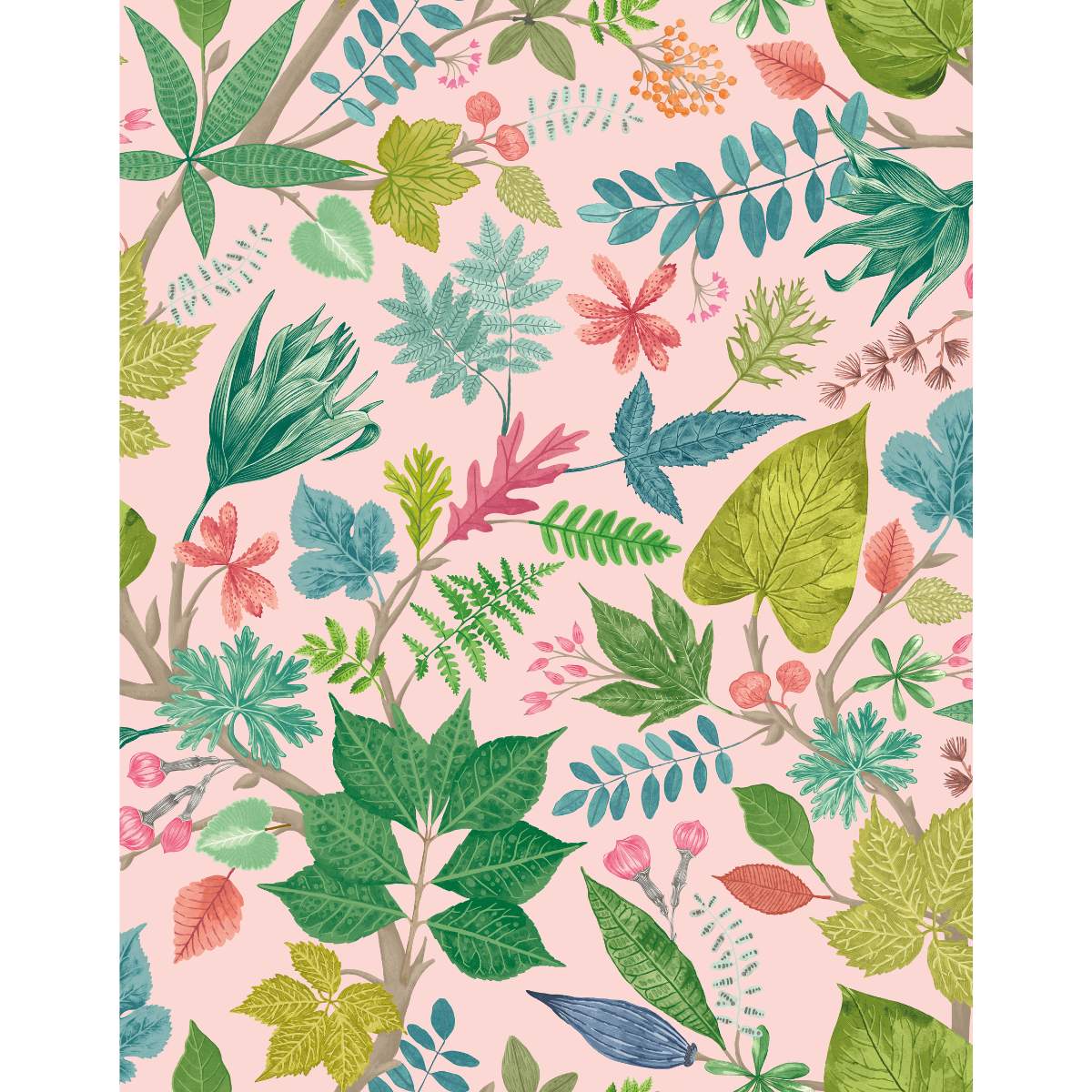 Ohpopsi Riches Of Nature Lush Leaves - Watermelon - Image 2