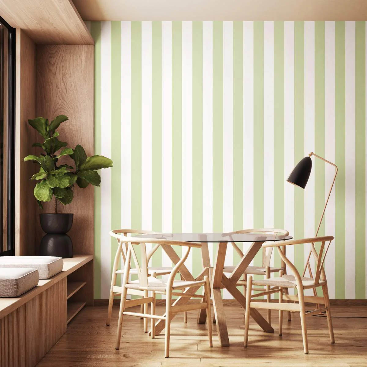 Ohpopsi Simply Stripes Bloc Stripe - Fennel - Image 3