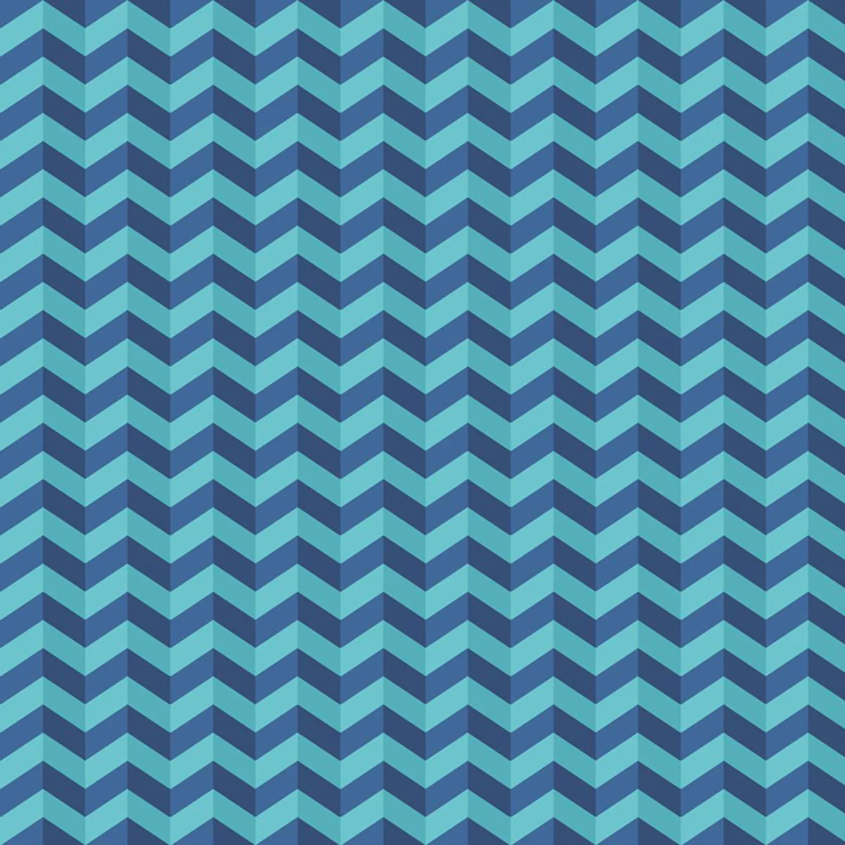 Ohpopsi So Stripey Illusion Chevron - Cerulean Mix - Image 2