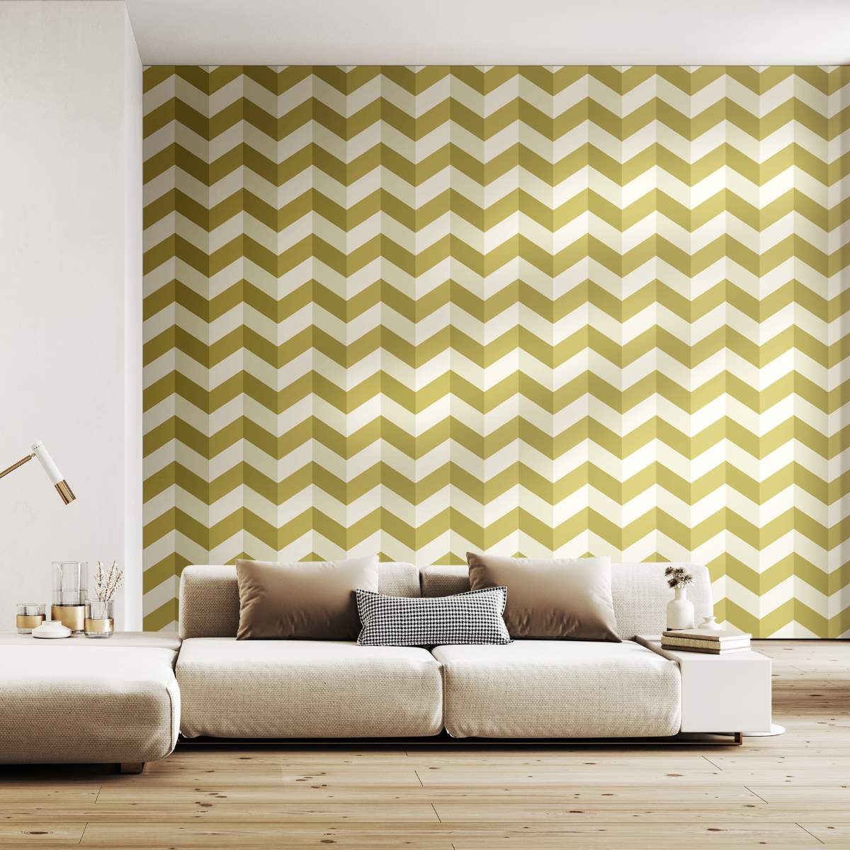 Ohpopsi So Stripey Illusion Chevron - Olive Twist - Image 3