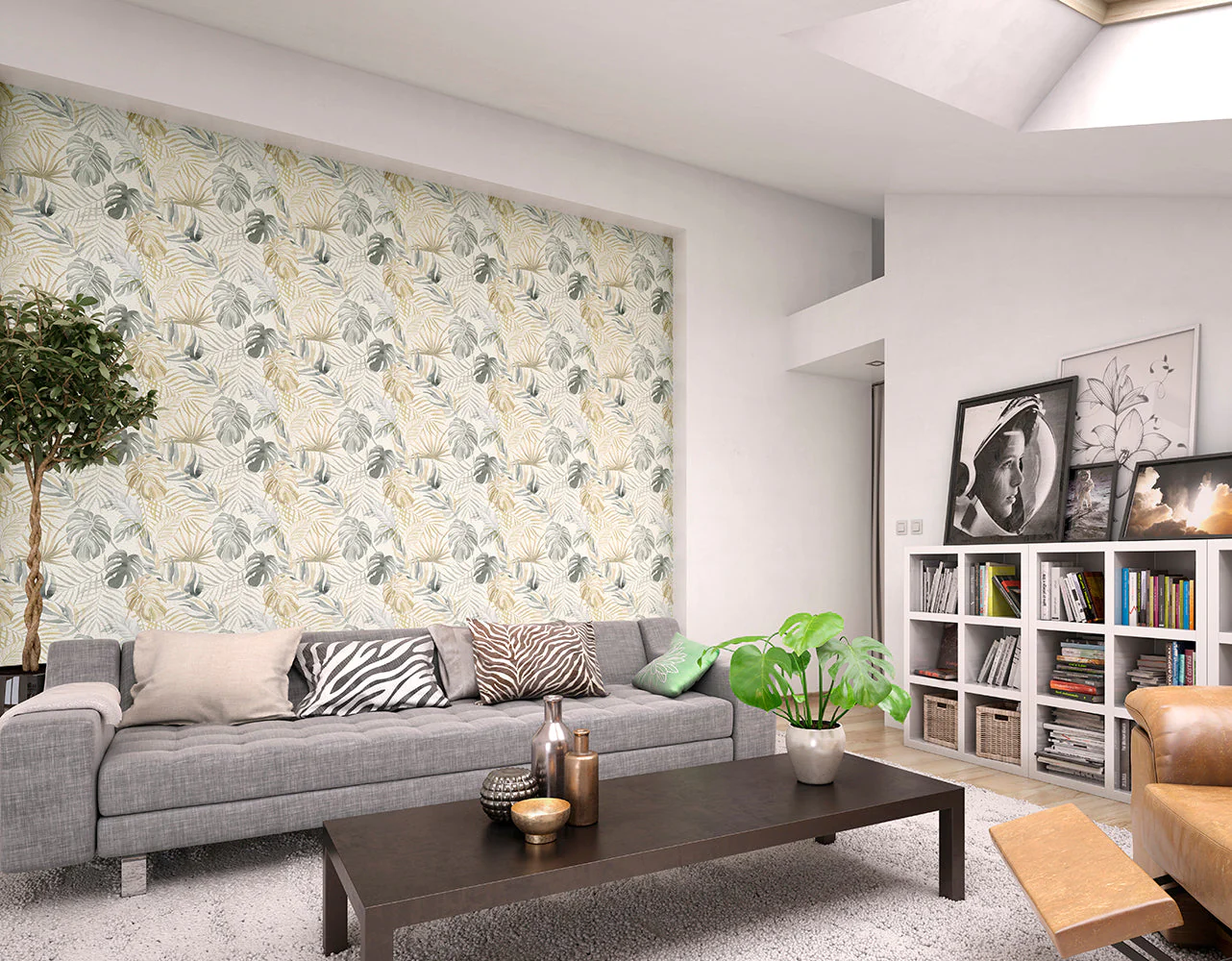 Ohpopsi Wild Tropica Wallpaper - Linen & Stone - Image 5