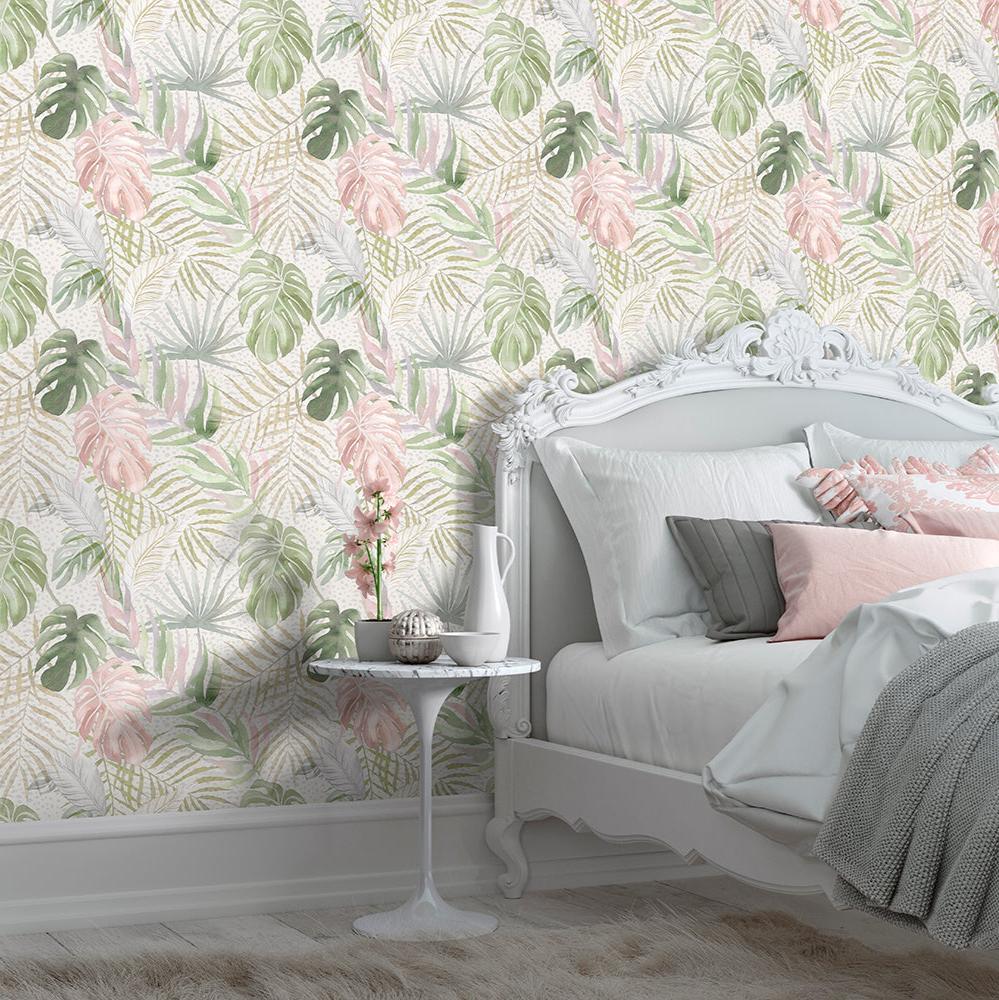 Ohpopsi Wild Tropica Wallpaper - Powder