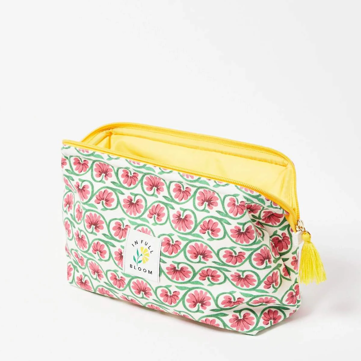 Oliver Bonas Green In Full Bloom Make Up Bag - Image 2