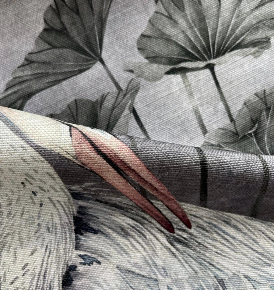 Avalana Orient Oyster Linen Fabric - Image 4