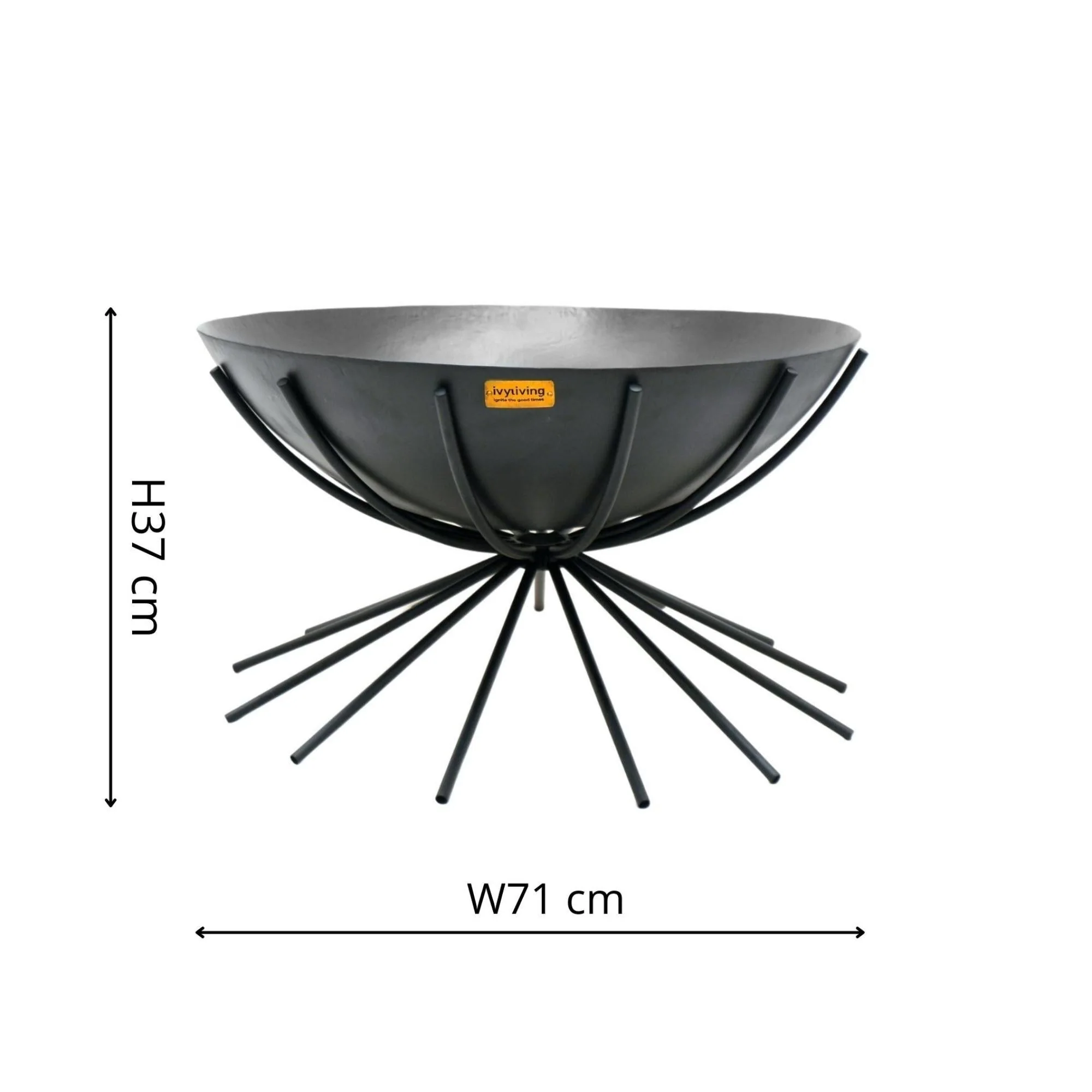 Ivyline Outdoor Metal Dakota Fire Pit - Image 11